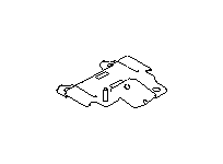 View 88038AG200 Air Bag Impact Sensor Bracket. Bracket Antenna Interior. Full-Sized Product Image