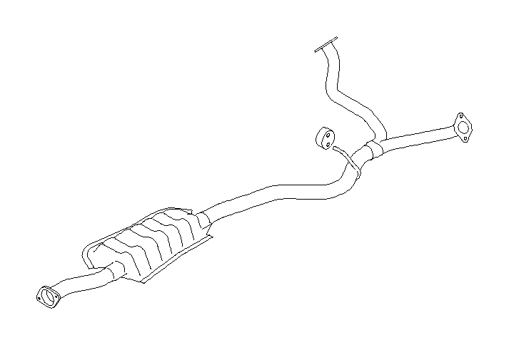 View 44200AG53A Catalytic Converter. Exhaust Pipe 6ST (Rear). Full-Sized Product Image