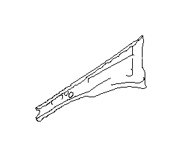 View 51021AG05A9P Fender Apron Reinforcement. Fender Rail Reinforcement. Fender Reinforcement Bar (Left, Upper). Full-Sized Product Image