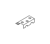 View 53620AG11A Roof Bow Bracket. Roof Panel Bracket. Roof Side Rail Bracket (Left). Full-Sized Product Image