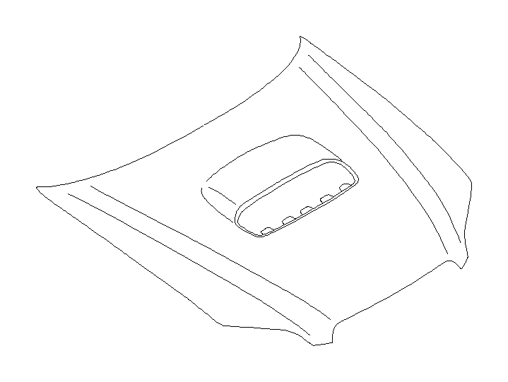 View 57229AG03A9P Hood Complete NA. Hood Extension Panel (Front). Full-Sized Product Image