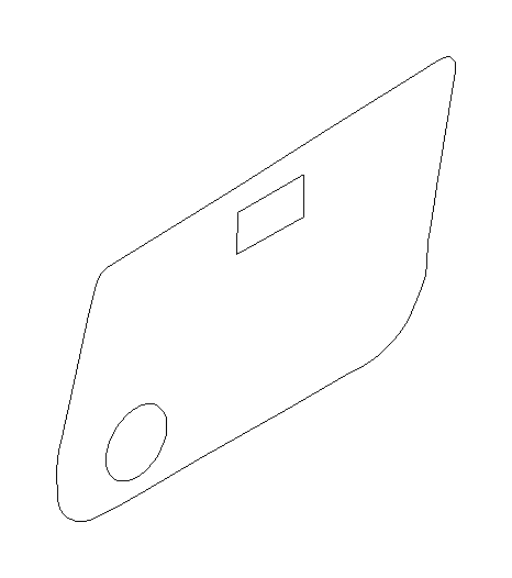 View 61244AG210 Door Water Deflector. Sealing Cover Door FLH (Left, Front, Plastic). Full-Sized Product Image