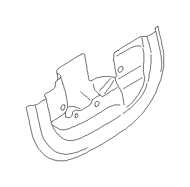 View 61110AG230 Exterior Door Handle Base. Bracket Door Handle (Left, Front). Full-Sized Product Image