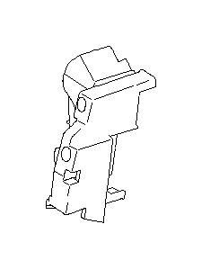 View 61134AG03A Door Lock Rod Cover. Exterior Door Handle Cover. Cover Latch (Left, Front). Full-Sized Product Image