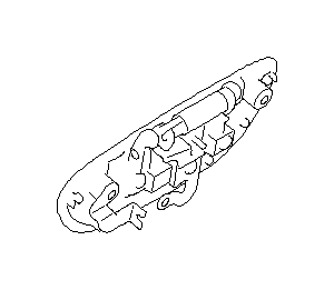View 62167AG110 Exterior Door Handle Base Clip. Interior Door Handle Clip. Cable Door Handle (Left, Front). Full-Sized Product Image