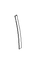 View 63563AG00A Body B Pillar Molding. Door Reveal Molding. Cover B Pillar (Right). Full-Sized Product Image