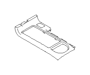 View 92132AG01BJC Console Cup Holder. Console Lid. Console Trim Panel. Cover R Console SIA (Center, Outlet, OFF BLACK). Full-Sized Product Image