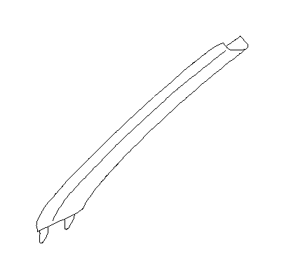 View 94010AG09AOR Body A Pillar Trim Panel. Trim Panel A PLRFLH (Left, Upper). Full-Sized Product Image