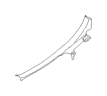 View 94061AG05AJC Door Trim Sill Plate Insert. Cover Sill SD RU. Side Sill (Left, Rear, Inner, OFF BLACK). Full-Sized Product Image