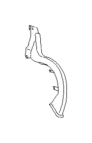 View 94516AG06A Deck Lid Hinge Cap. Cover Hinge TRUNKLH (Left). Full-Sized Product Image