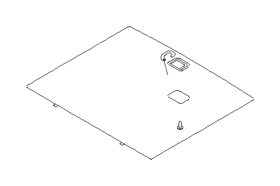 View 95066AG03AWA Floor Mat. Spare Tire Compartment Cover. Trunk Floor Access Cover (Rear, Center, IVORY). Full-Sized Product Image