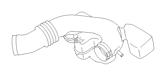 View 14457AA541 Engine Air Intake Hose Adapter. Boot Air Intake. Hose Clamp. Boot Air Interior. Full-Sized Product Image