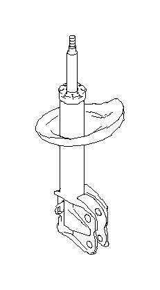 View 20310AJ03B Suspension Strut. Strut Complete (Left, Front). Full-Sized Product Image
