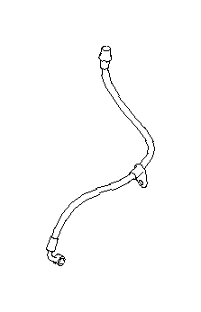 View 26541AJ07A Brake Hydraulic Hose (Left, Rear) Full-Sized Product Image