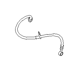 View 26540AJ04A Brake Hydraulic Hose (Right, Front) Full-Sized Product Image