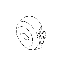 View 98211AJ04CVH Air Bag Module. Steering Wheel Air Bag (Driver). Full-Sized Product Image