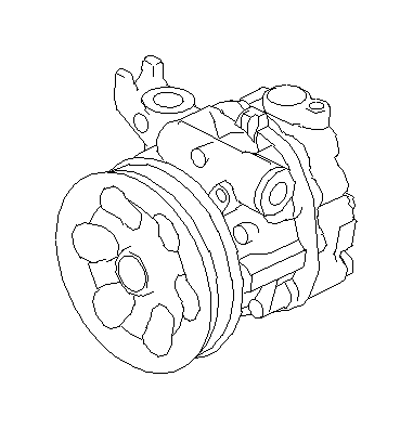 View 34430AJ021 Power Steering Pump Full-Sized Product Image