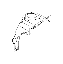 View 51625AJ01C9P Fender Apron. Suspension Strut Tower. Bracket Complete. Bracket Suspension (Left, Front). Full-Sized Product Image