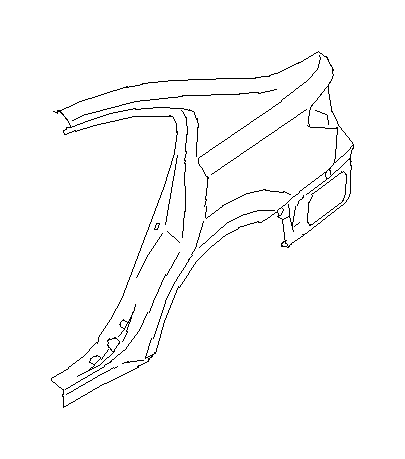 View 51439AJ06A9P Panel SD Quarter RP OB. Complete (Right, Rear Quarter, Outer). Full-Sized Product Image