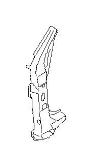 View 51455AJ01A9P Body A Pillar Reinforcement Plate. REINFORCED Complete Pillar (Left, Front, Lower). Full-Sized Product Image