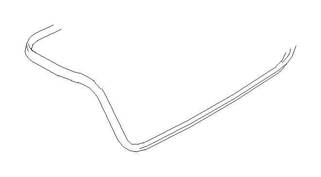 View 57532AJ00A Deck Lid Seal. Weather Strip Trunk Lid. Weatherstrip Trunk. Full-Sized Product Image