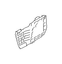 View 61208AJ04A Door Access Cover. Door Panel insulation. Interior Door Handle Trim (Right, Front, Inner). Full-Sized Product Image