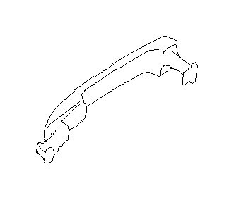View 61160AJ10AG4 Exterior Door Handle (Outer) Full-Sized Product Image