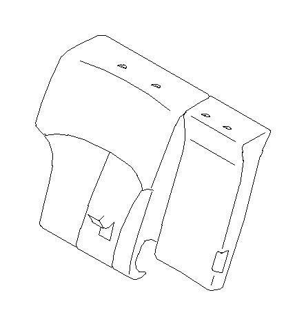 View 64330AJ00A Seat Cushion. Main Rest. ST Pad B (RR) (Right, Rear, Back). Full-Sized Product Image