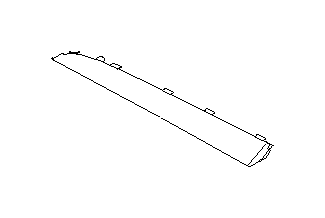 View 66077AJ11A Dashboard Emblem. Instrument Panel Bezel. Instrument Panel Molding (Right, Passenger). Full-Sized Product Image