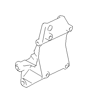 Subaru Outback Air Conditioning (A/C) Compressor Bracket. Air ...