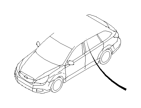 View 91151AJ04A Roof Luggage Carrier Side Rail (Right) Full-Sized Product Image
