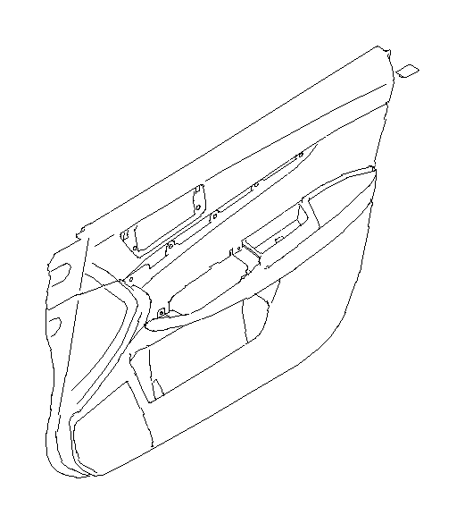 View 94216AJ12AVH Door Interior Trim Panel (Right, Front, Outer, OFF BLACK) Full-Sized Product Image
