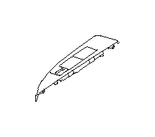 View 94263AJ13AWJ Door Switch Trim Panel. Door Window Switch Bezel. Interior Door Handle Trim (Left, IVORY). Full-Sized Product Image