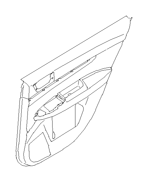 View 94226AJ11AWJ Door Interior Trim Panel (Left, Rear, IVORY) Full-Sized Product Image
