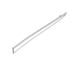 View 94228AJ05A Door Interior Trim Panel. Door Trim Molding. Panel Ornament R (Left, Rear, Silver). Full-Sized Product Image