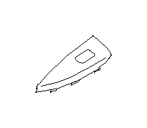 View 94263AJ15AWJ Door Switch Trim Panel. Door Window Switch Bezel. Panel P/W Switch R (Left, Rear, IVORY). Full-Sized Product Image