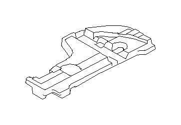 View 95086AJ02A Spare Tire Cover Bracket. Trunk Floor Storage Box Bracket. Side (Right, Rear). Full-Sized Product Image