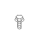 View Flange Bolt D8X19 Full-Sized Product Image