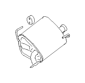View 44300AL24A Exhaust Muffler (Right) Full-Sized Product Image