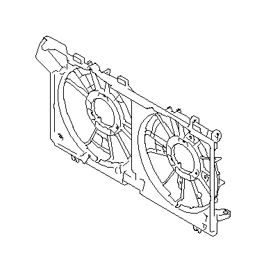 View 45122AL01A Engine Cooling Fan Shroud. Shroud Radiator. Full-Sized Product Image