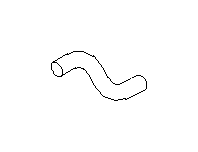 View 45161AL100 Radiator Coolant Hose (Inlet) Full-Sized Product Image