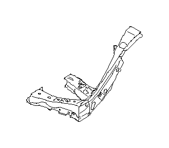 View 51630AL05A9P Fender Apron Extension. Reinforcement Apron (Left, Front, Lower). Full-Sized Product Image