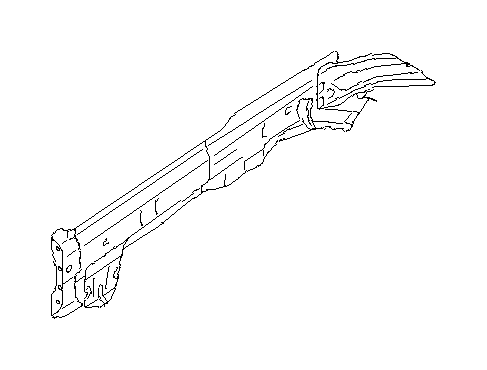 View 51620AL23A9P Fender Rail Mount Plate Bracket. Frame Rail. Frame Side Member. Tie Down Hook (Left, Front). Full-Sized Product Image