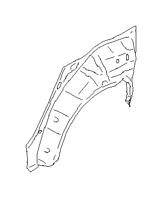 View 51560AL02A9P Wheel Housing Side Panel. Arch (Right, Rear, Inner). Full-Sized Product Image