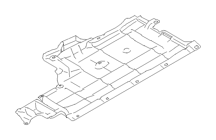 View 56411AL01A Floor Pan Splash Shield. Under Cover (Left, Rear, Center). Full-Sized Product Image