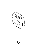 View 57497AL01A Key Plate Blank Master Full-Sized Product Image