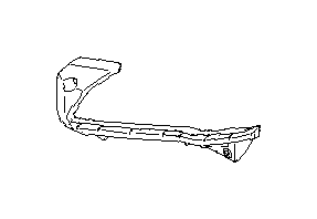 View 57707AL41A Bumper Cover Bracket. Bumper Cover Reinforcement. Bumper Cover Support Rail (Left, Front). Full-Sized Product Image