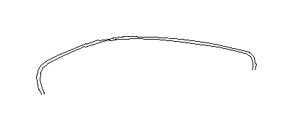 View 65245AL00A Glass Weatherstrip. Quarter Glass Seal. Quarter Panel Gutter (Rear Quarter, Back). Full-Sized Product Image