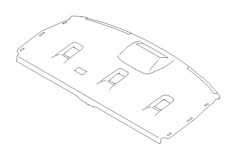 View 65512AL10AVH Package Tray Trim. TRIMMING Panel Shelf (Rear). Full-Sized Product Image