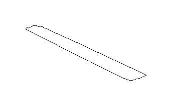View 66076AL18A Instrument Panel Molding. Ornament Panel B. ORN Panel P B SIA (Passenger). Full-Sized Product Image